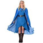 Dguisement guerrire mdivale bleu femme