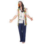 Dguisement hippie bleu homme