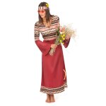 Dguisement hippie bordeaux femme