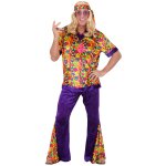Dguisement hippie effet velours homme