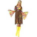 Dguisement hippie fleurs anne 70 femme
