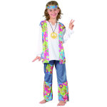 Dguisement hippie gilet  franges fille