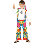 Dguisement hippie  grosses fleurs enfant