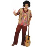 Dguisement hippie motif rouge homme