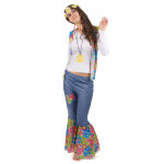 Dguisement hippie peace and love femme