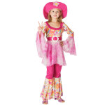 Dguisement hippie rose fille