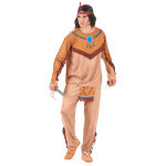 Dguisement indien beige et marron homme