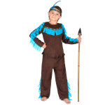 Dguisement indien marron garon