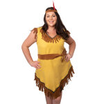 Dguisement indienne asymtrique grande taille femme