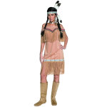 Dguisement indienne grandes franges femme