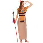 Dguisement indienne robe longue sexy femme