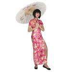 Dguisement japonaise rose fleurie femme
