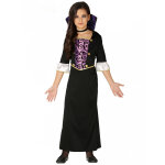 Dguisement jeune vampire violet et noir fille