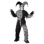 Dguisement joker diabolique noir et blanc enfant