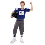 Dguisement joueur de football amricain bleu enfant