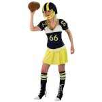 Dguisement joueuse football amricain jaune femme