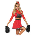D�guisement luxe pompom girl rouge femme