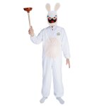Dguisement avec masque lapins cretins adulte