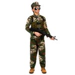 Dguisement militaire vert garon