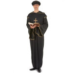 D�guisement moine noir et dor� homme