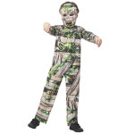 Dguisement momie zombie verte enfant