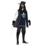 D�guisement mousquetaire bleu marine homme