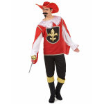D�guisement mousquetaire rouge et noir homme