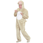 D�guisement mouton beige et blanc adulte