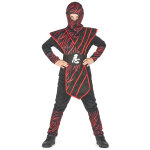 Dguisement ninja fauve rouge garon