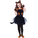 Dguisement petit chat noir avec accessoires fille