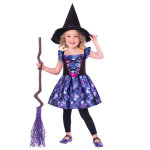 Dguisement petite sorcire en tissu recycl fille