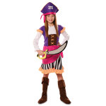 Dguisement pirate aventure violet fille
