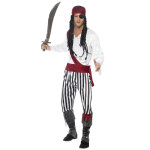 Dguisement pirate avec bandana rouge homme