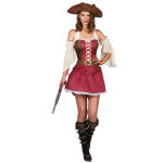 Dguisement pirate bordeaux sexy femme