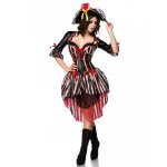 Dguisement pirate corset rouge sexy luxe femme