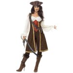 Dguisement pirate marron femme