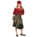 Dguisement pirate rayures dores fille