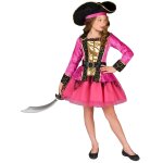 Dguisement pirate rose et or fille