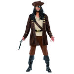 Dguisement pirate veste mi - longue homme