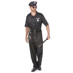 Dguisement policier noir homme