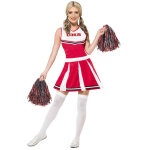 D�guisement pompom girl blanc et rouge femme