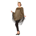 Dguisement poncho charleston dor femme