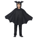 Dguisement poncho chauve - souris noir enfant halloween