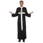 Dguisement prtre croix blanche homme
