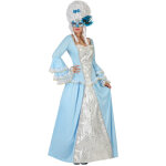Dguisement princesse baroque bleue femme
