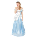 Dguisement princesse cendrillon bleue femme