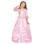 Dguisement princesse avec une couronne  fleurs fille