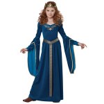 Dguisement princesse mdivale velours luxe fille