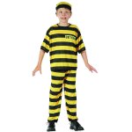 Dguisement prisonnier jaune garon
