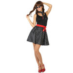 Dguisement robe annes 50 noire